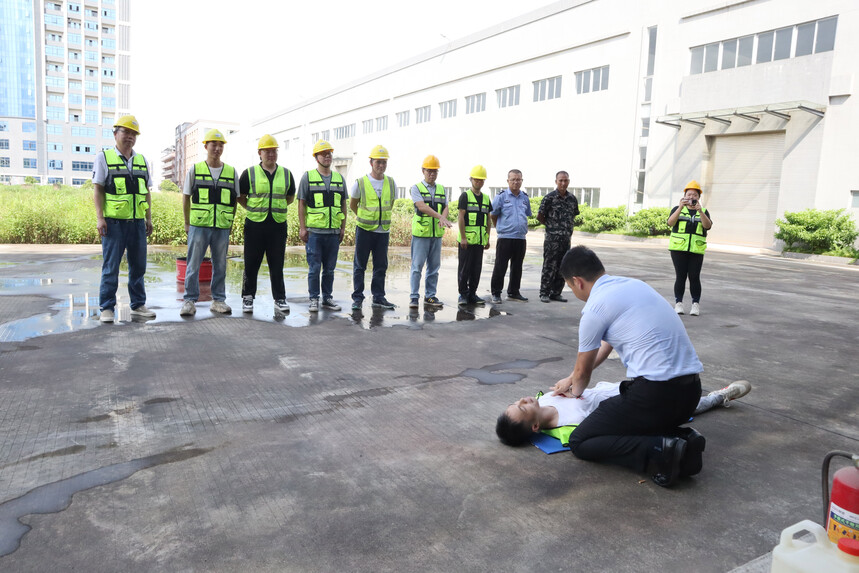  【六月安全生产月】恩平工厂组织消防演练及心肺复苏救治演练